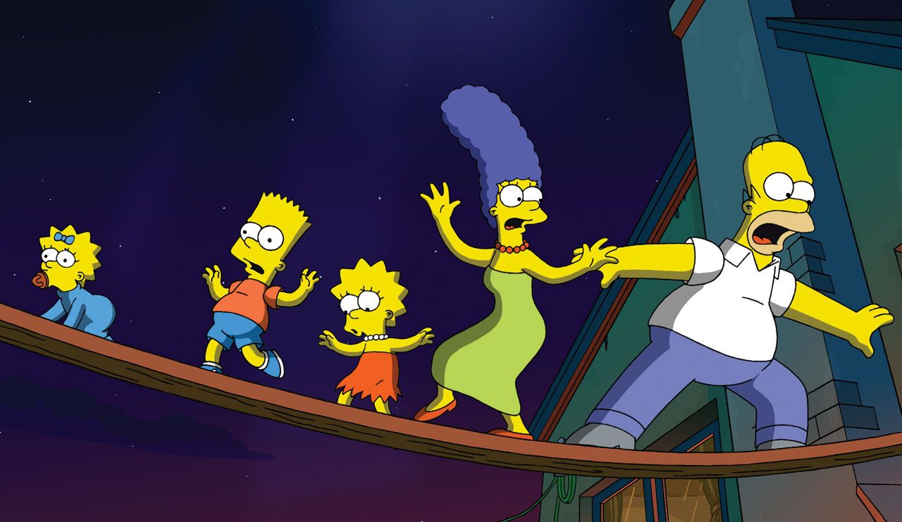 Постеры к фильму "Симпсоны в кино" /The Simpsons Movie/ (2007). 