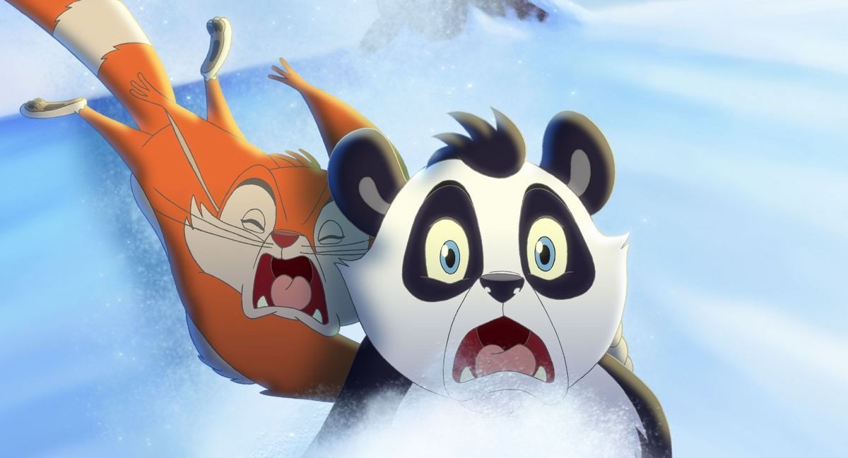 Смелый большой панда